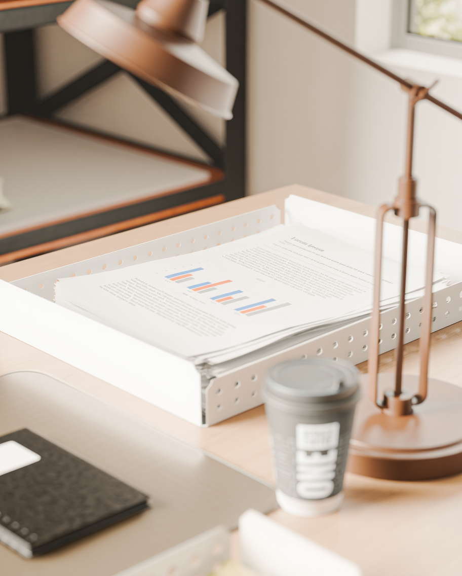 Office Desk Organizer Set | 3-Piece Stationery Holder