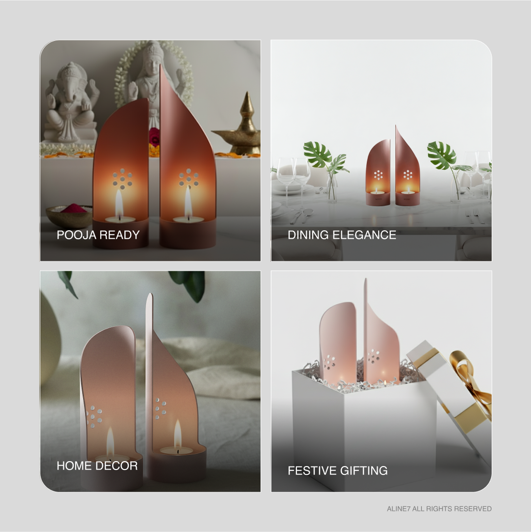 GlowCast Metal Tea-light Tower