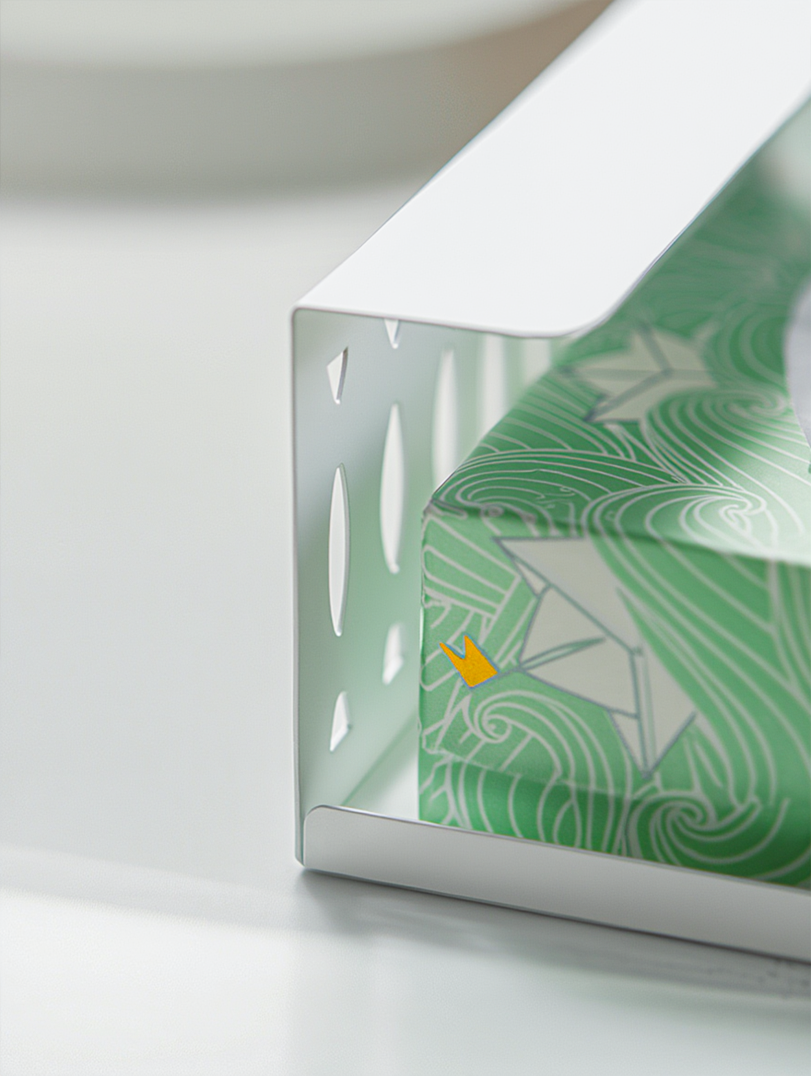 Tissue Holder | Slim Countertop Tissue Dispenser