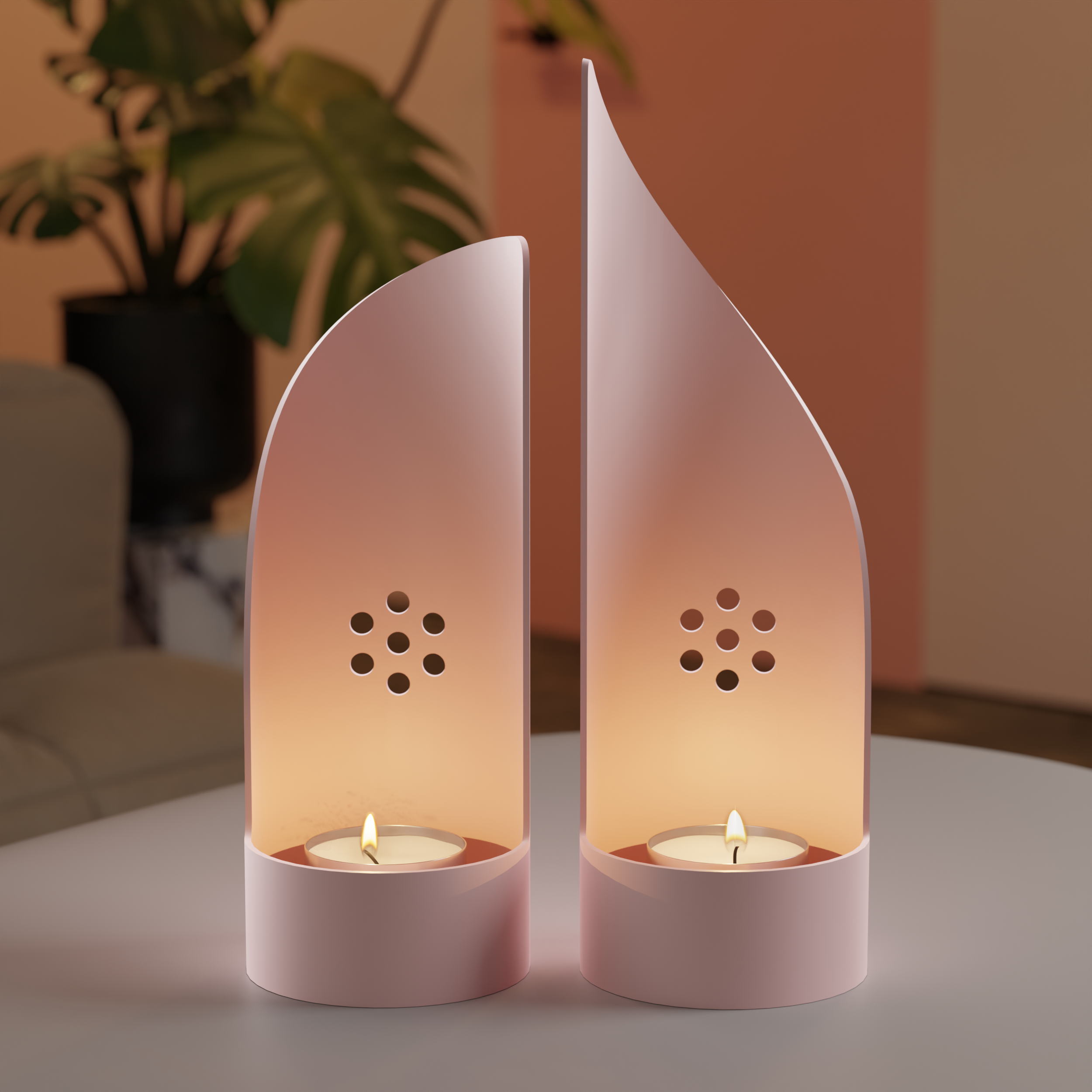 GlowCast Metal Tea-light Tower