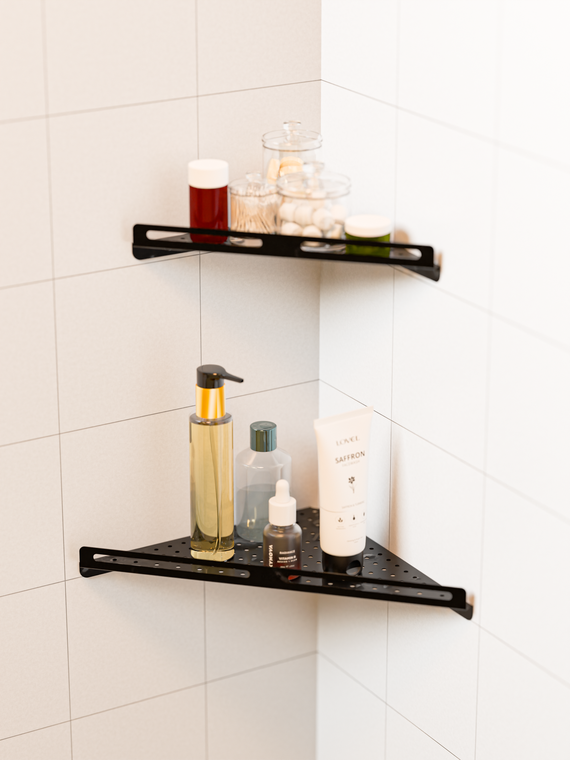 Dual Shelf Set- Black
