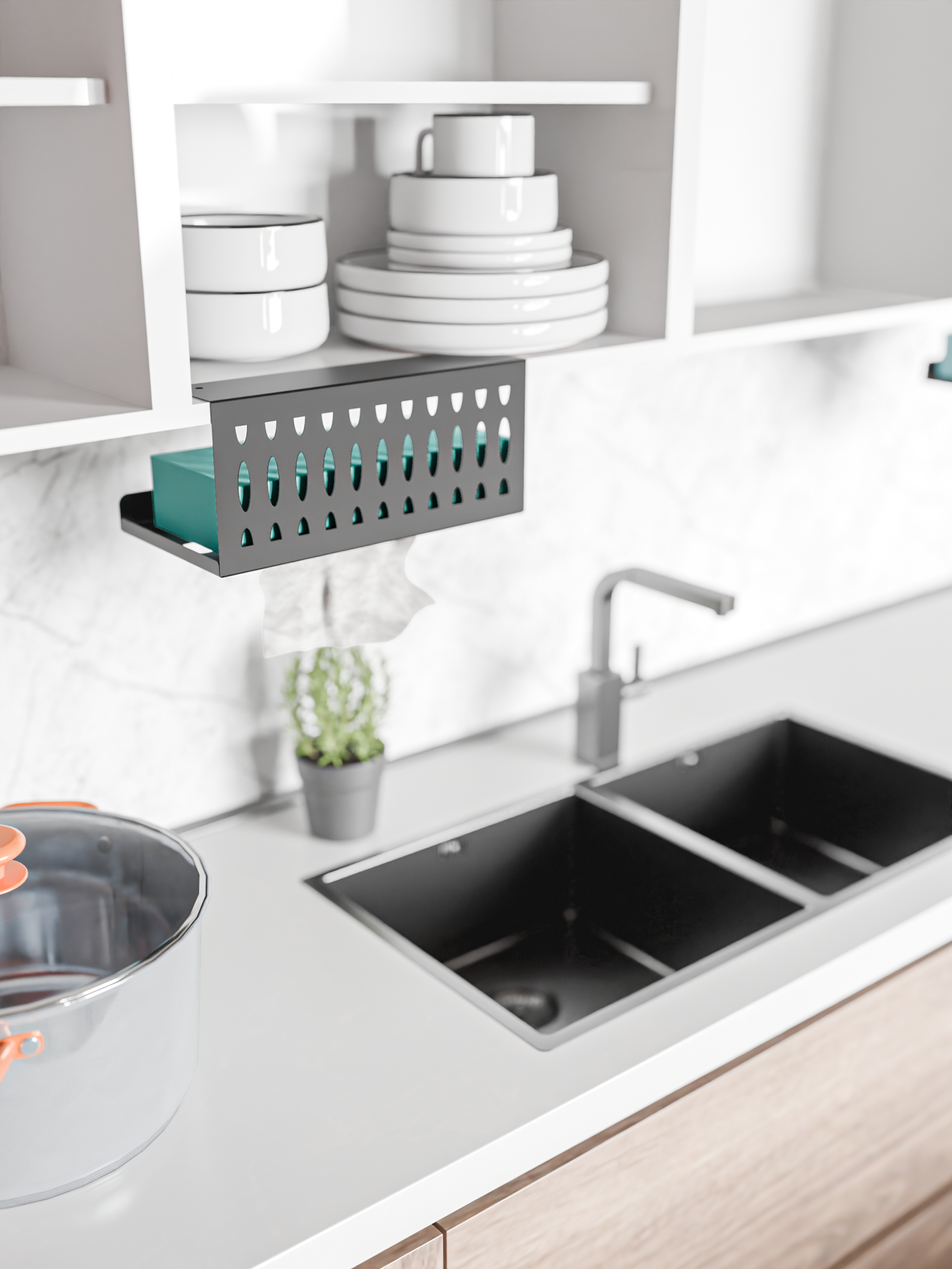 Kitchen Wall Tissue Holder