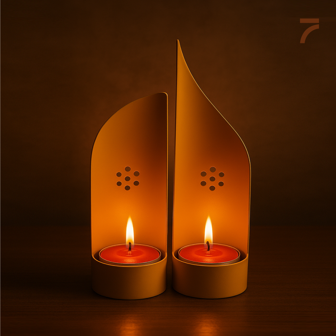 Modern Candle Light Holder Set