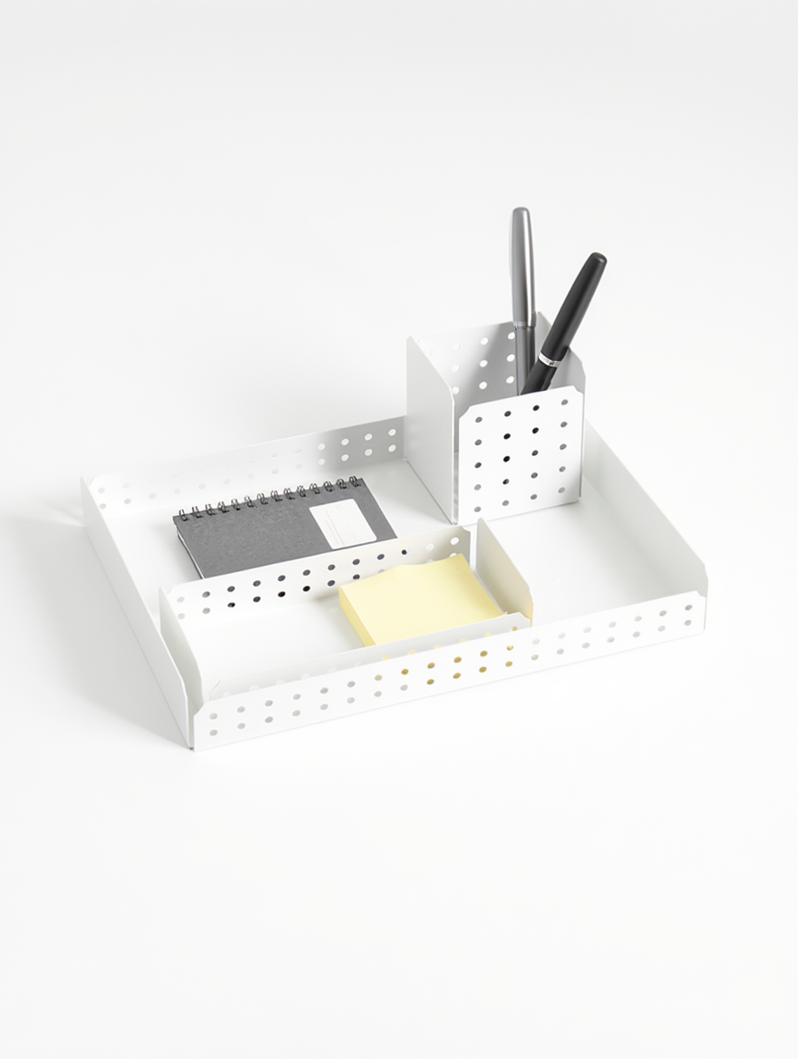 Office Desk Organizer Set | 3-Piece Stationery Holder