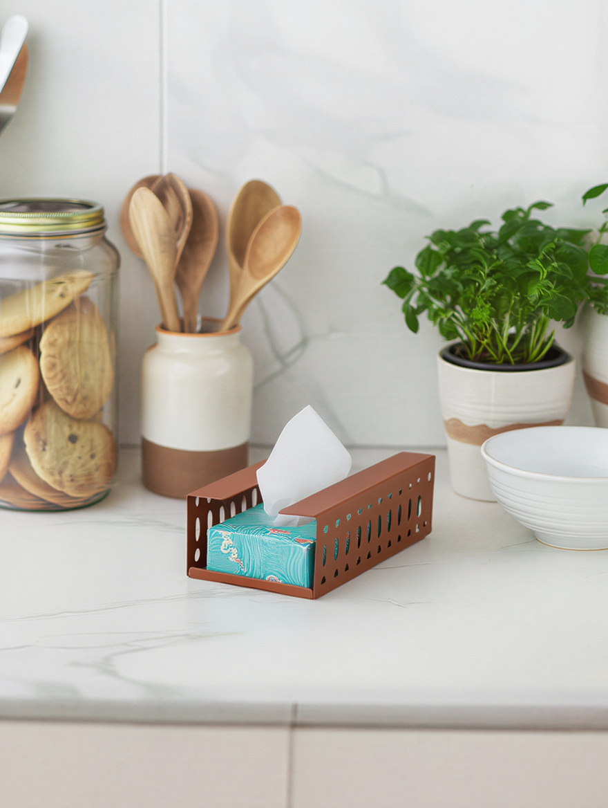 Tissue Holder | Slim Countertop Tissue Dispenser