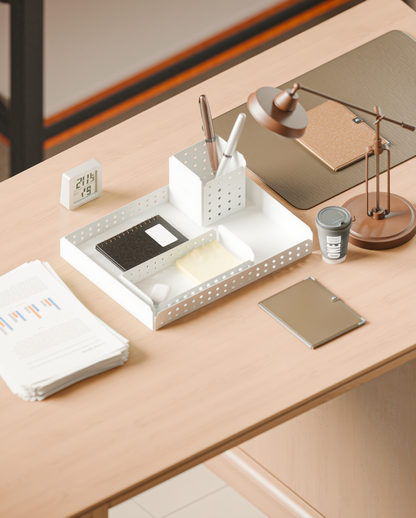 Office Desk Organizer Set | 3-Piece Stationery Holder