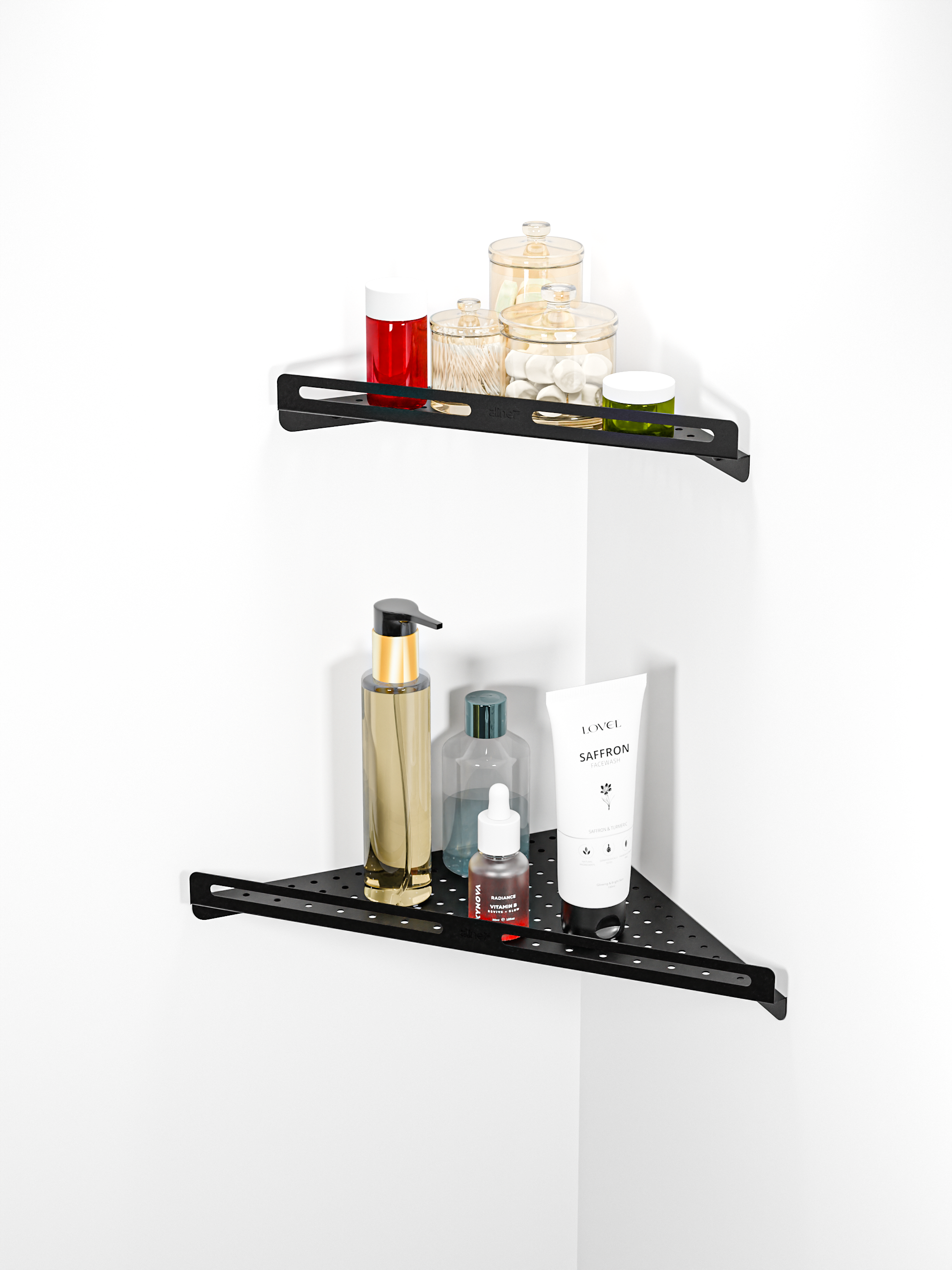 Dual Shelf Set- Black