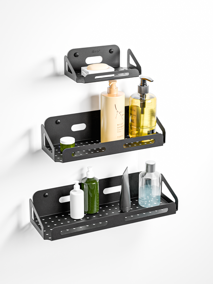 TriStack Wall Shelf - Black