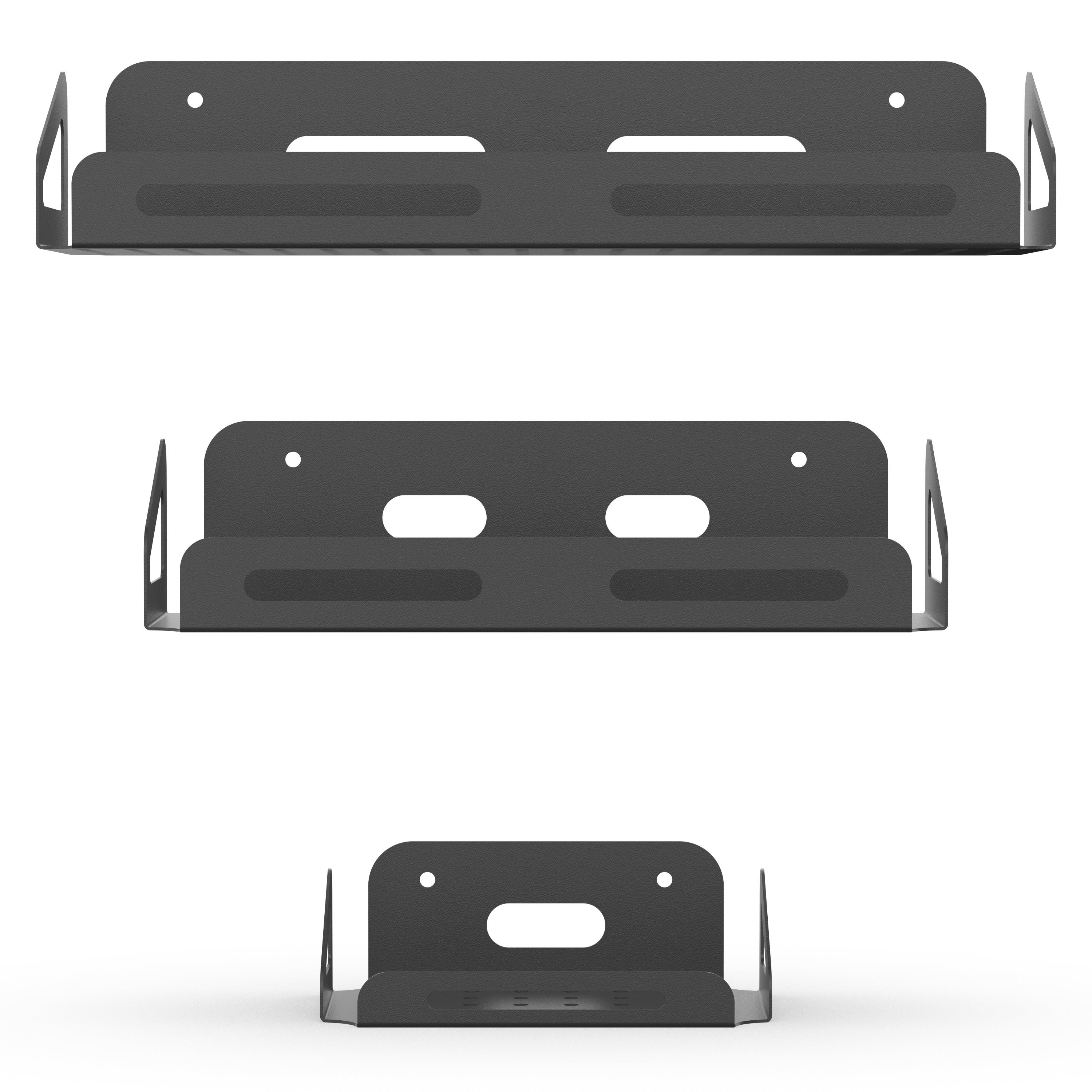 3 Pair of Stainless Steel Bathroom Shelves