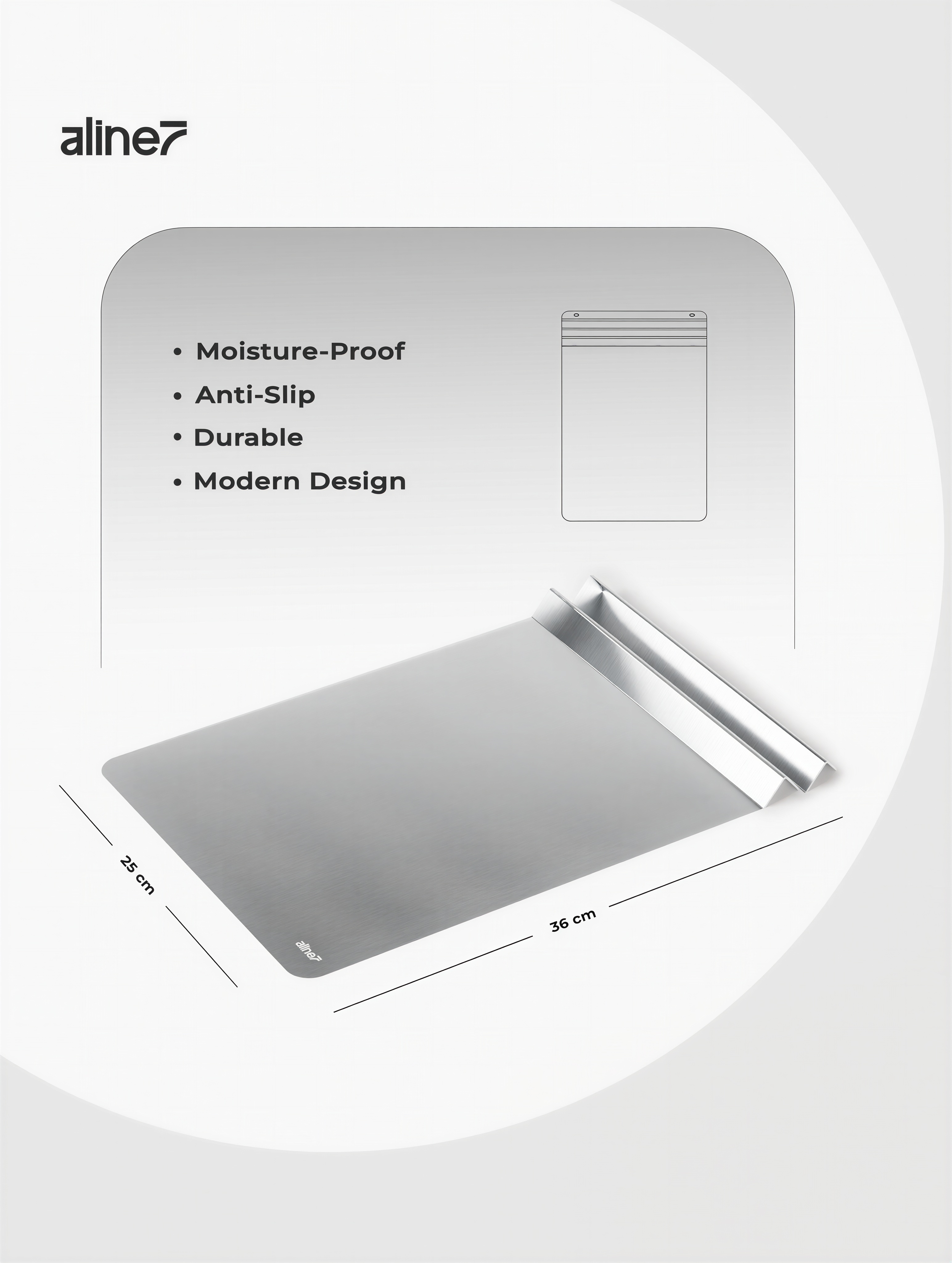 Steel chopping board