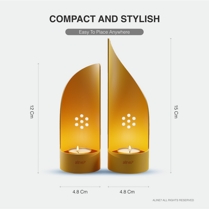 GlowCast Metal Tea-light Tower