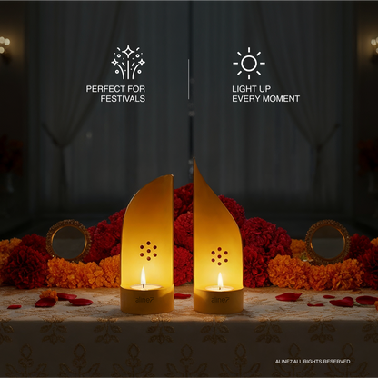 GlowCast Metal Tea-light Tower