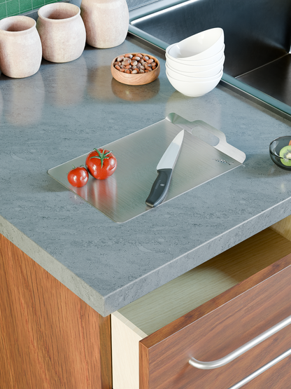 Steel chopping board