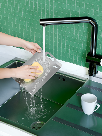 Steel chopping board