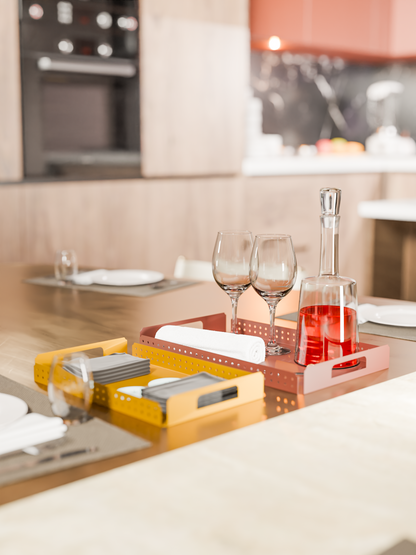 Dual Service Tray Set