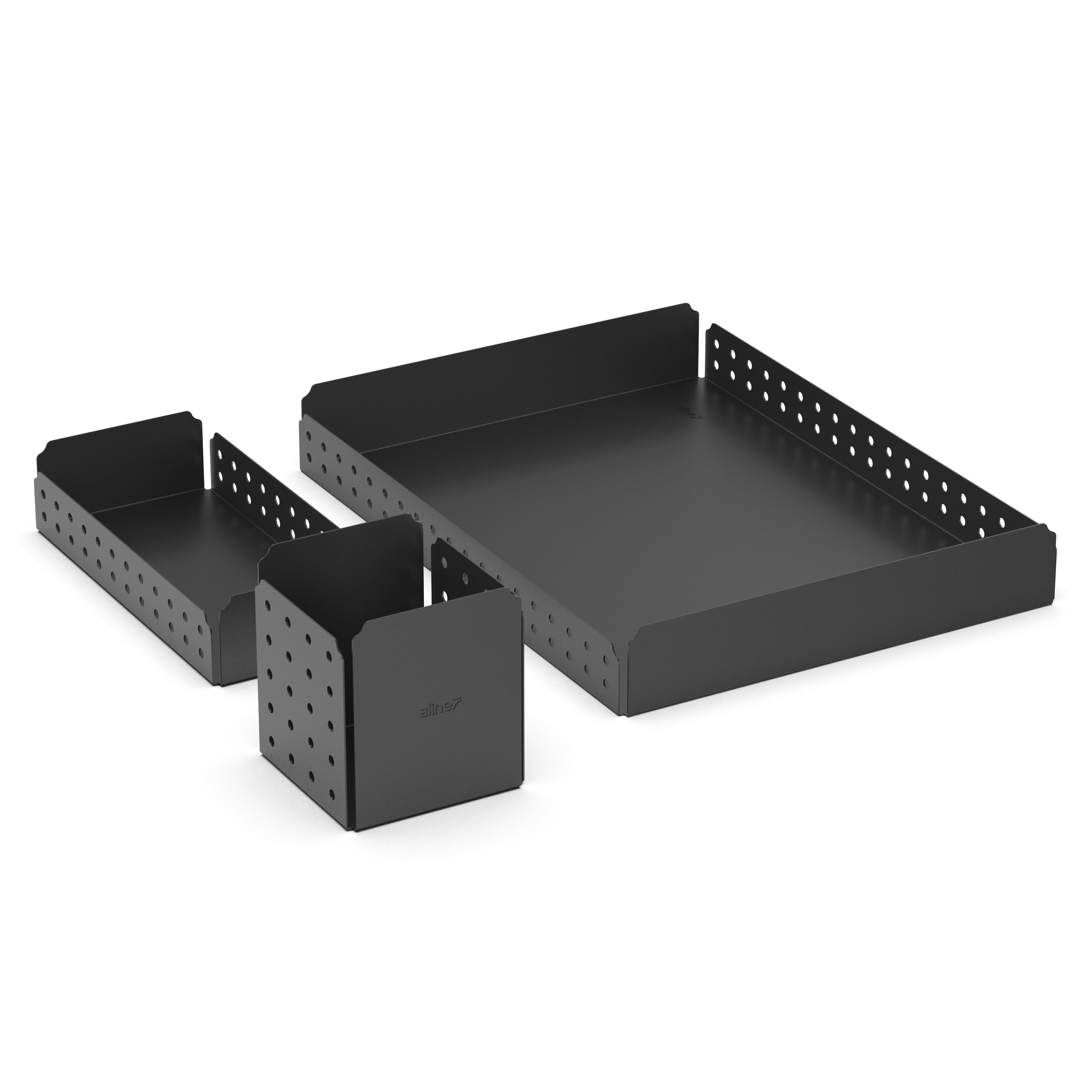 3-Piece Stationery Set - Desk Organizer