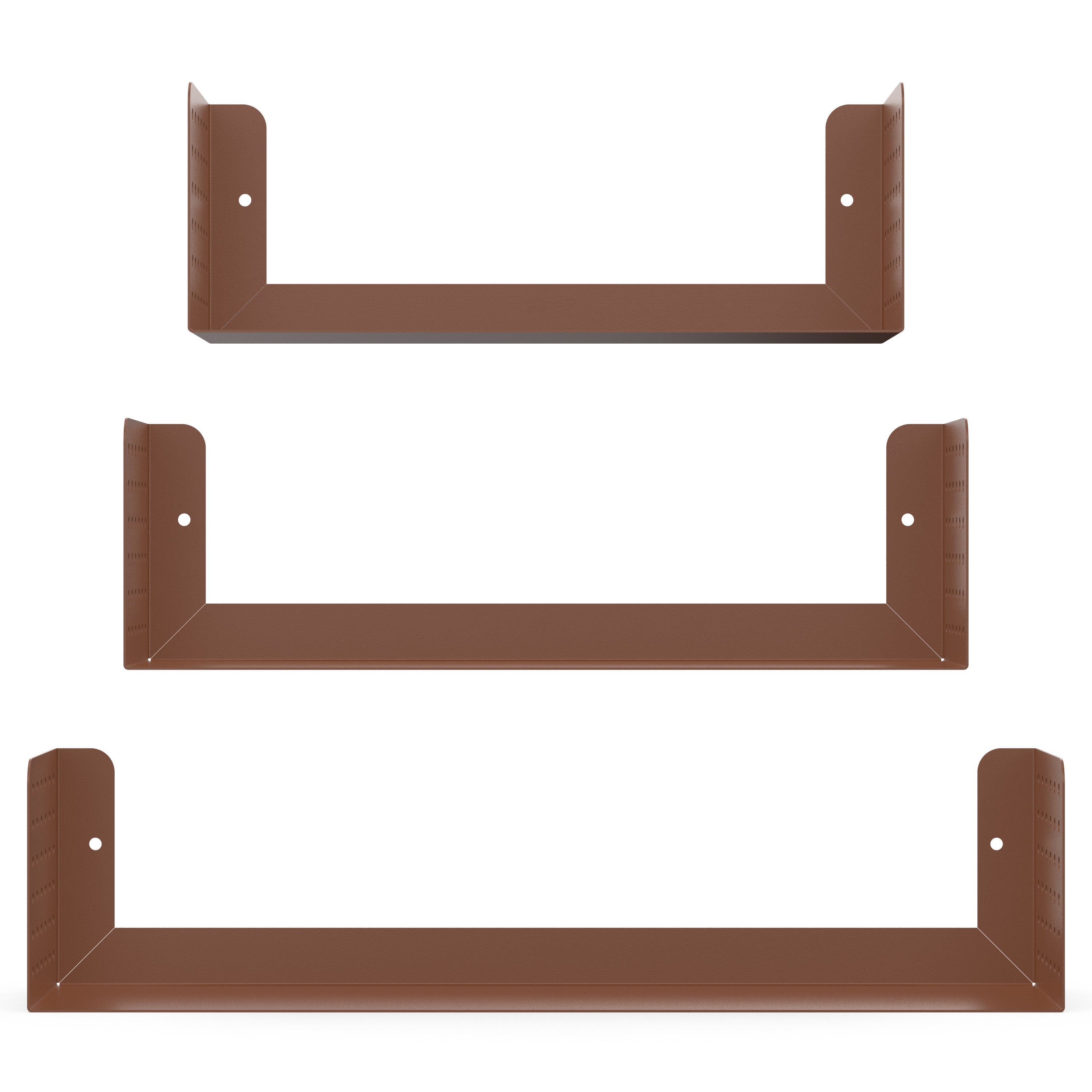 Modern Floating Wall Shelf - Set of 3