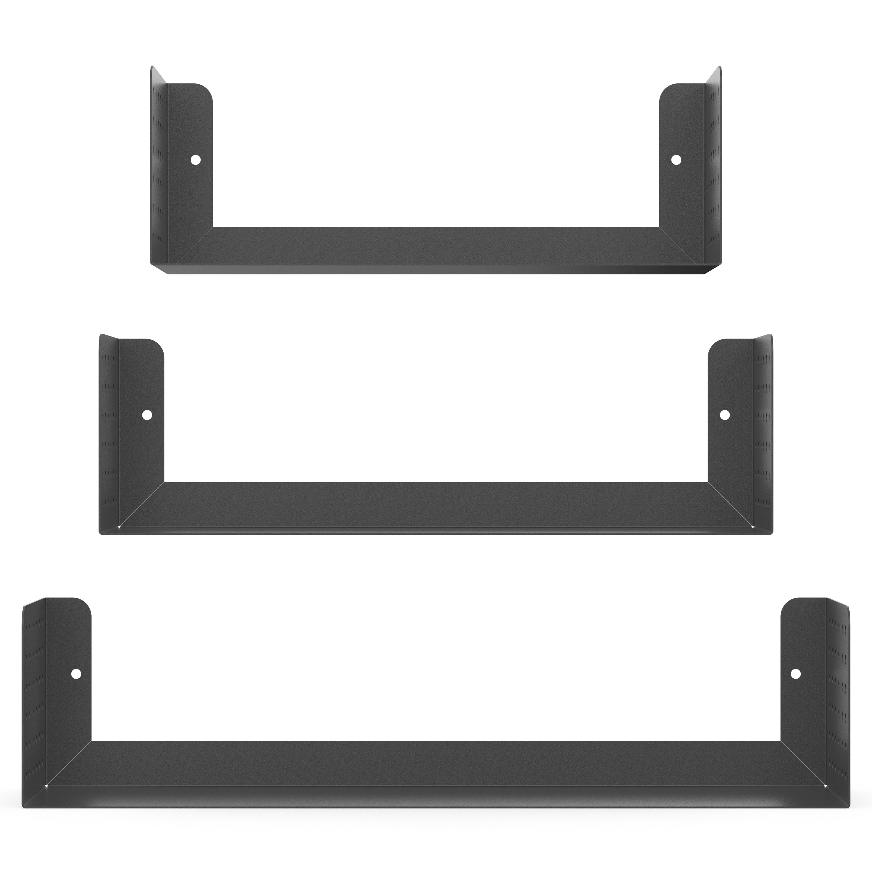 Modern Floating Wall Shelf - Set of 3