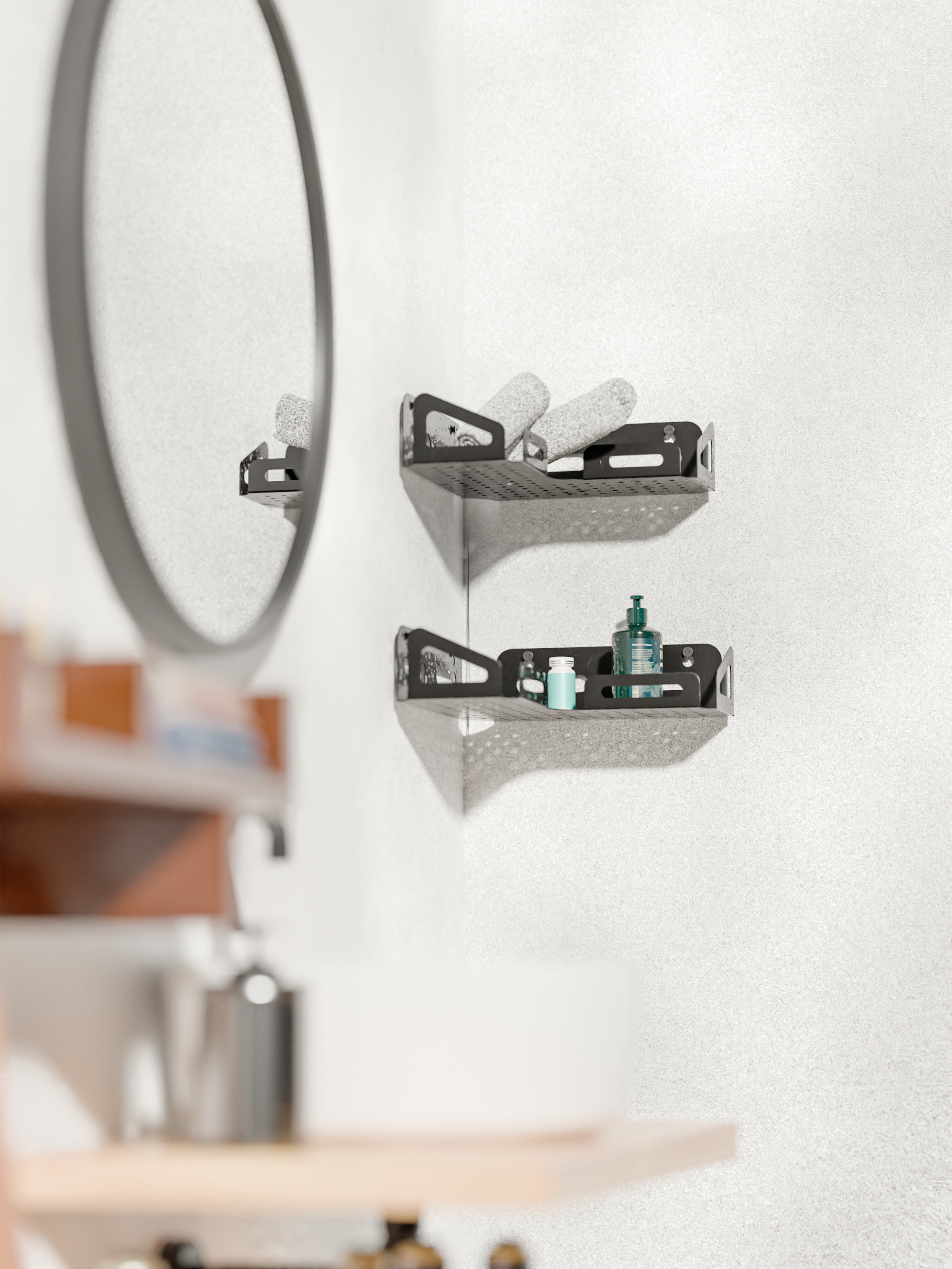 Bathroom Corner Shelf Set of 2