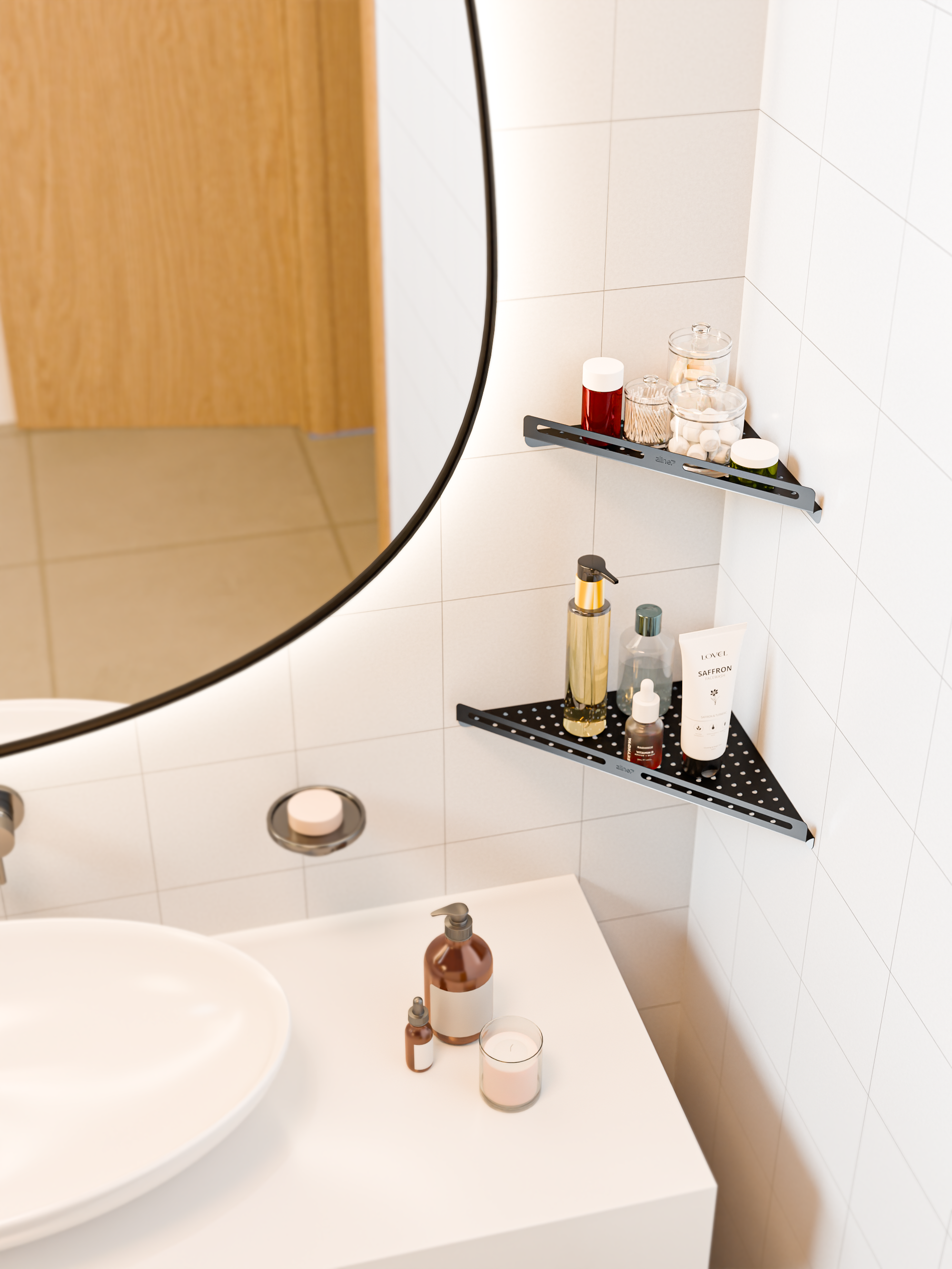 Dual Shelf Set- Black